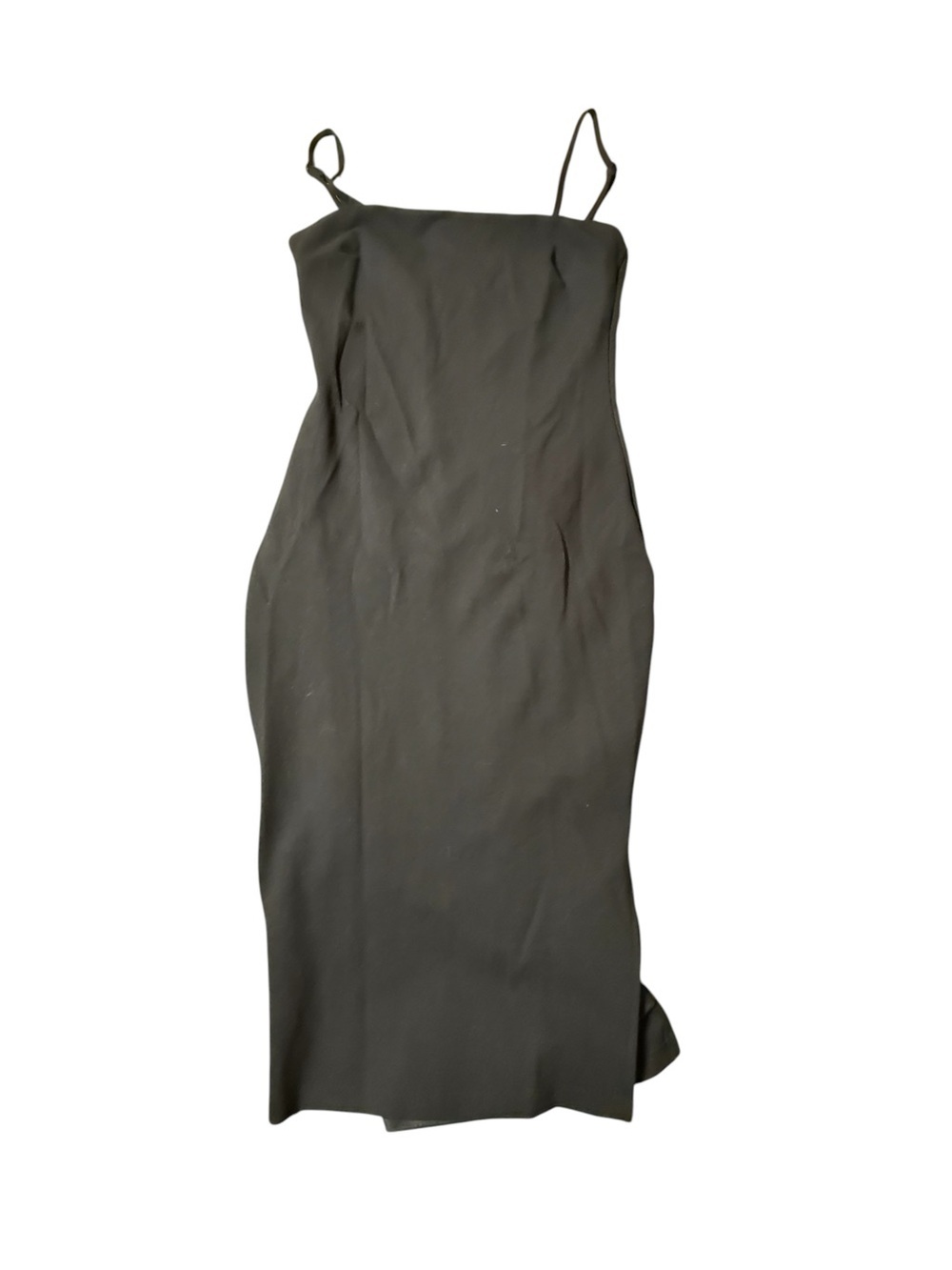 Lulus All This Appeal Black Bodycon Midi Dress Small Wedding Guest Cocktail